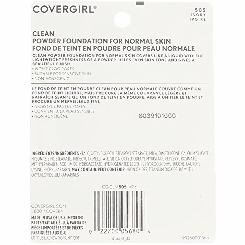 Simply Powder Foundation: Ivory #505 (Pack of 2)