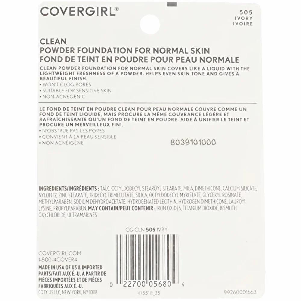 Simply Powder Foundation: Ivory #505 (Pack of 2)