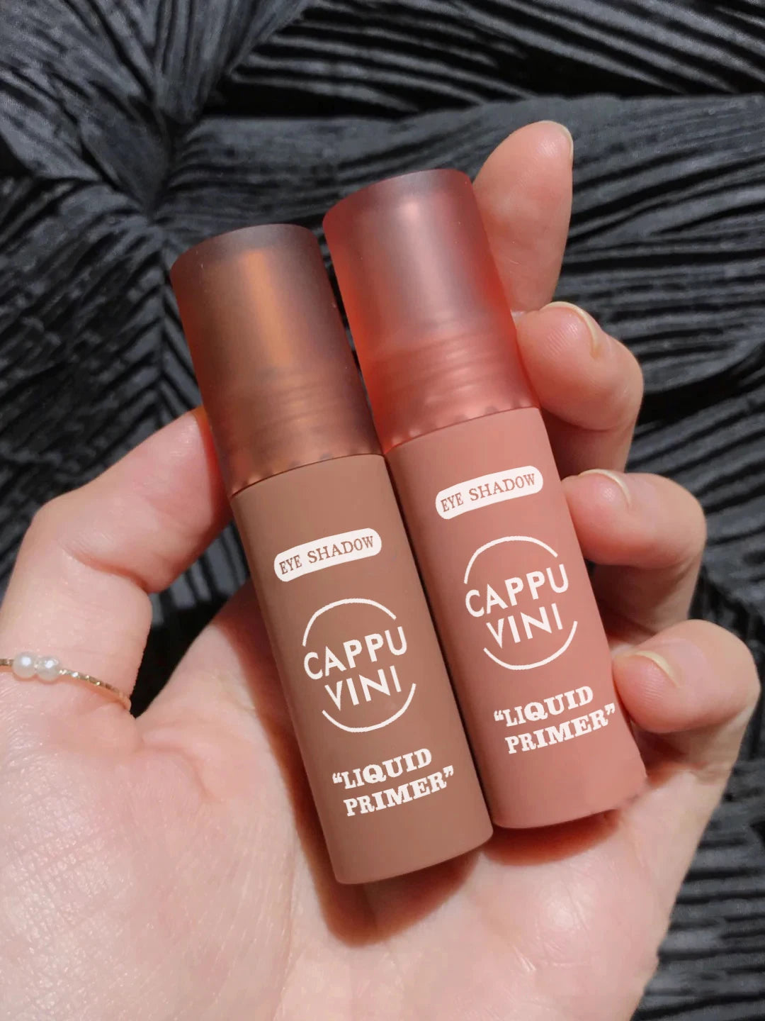 Cappuvini Matte Eyeshadow Cream Smooth Nude Eye Makeup Long Lasting Waterproof Orange Apricot Nude Liquid Eyeshdaow AC389